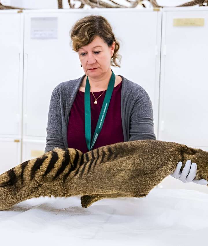 In a first, RNA recovered from extinct Tasmanian tiger