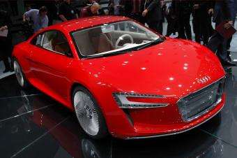 The Audi e-tron concept electric car
