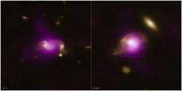 Galaxy interactions help grow big black holes