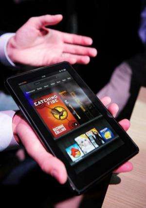 The Kindle Fire has a seven inch screen