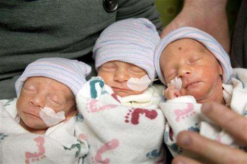 Calif. couple conceives rare identical triplets