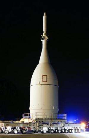 NASA's new capsule at launch pad for test flight