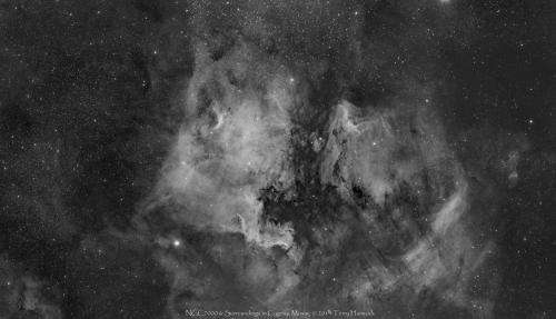 Three views of the North America Nebula
