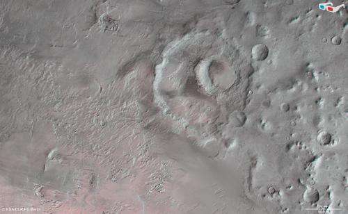 Winter in the southern uplands of Mars