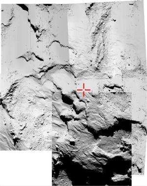 Comet lander ends up in cliff shadow