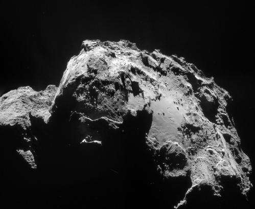 Rosetta’s comet surrounded by dusty cloud