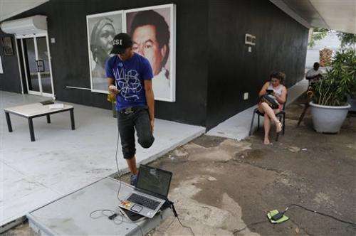 Cuba allows rare free public Wi-Fi at Havana cultural center