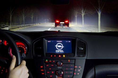 Opel/Vauxhall working on headlamps directed by driver's eyes