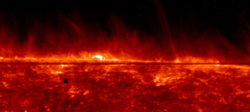 Trio create model to explain massive heat in the Sun's corona