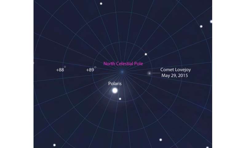 Comet Lovejoy does the polar plunge