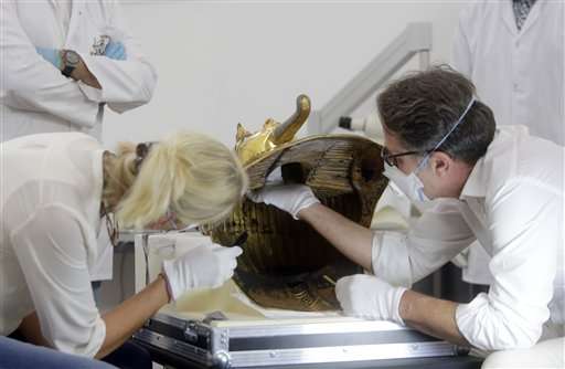 Egypt fixing Tutankhamun mask after botched epoxy repair
