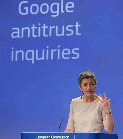 EU raises stakes in Google battle with antitrust charges