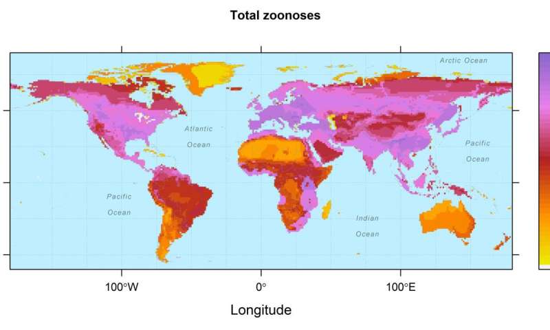 These maps reveal where rats, monkeys, and other mammals may pass diseases on to humans