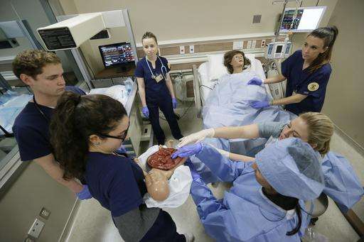 Michigan nursing school uses mannequins for medical lessons