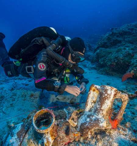 Artifacts discovered on return expedition to Antikythera shipwreck
