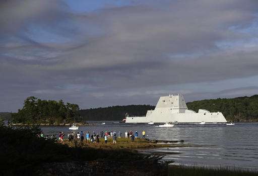 Navy's futuristic destroyer makes port call in Rhode Island