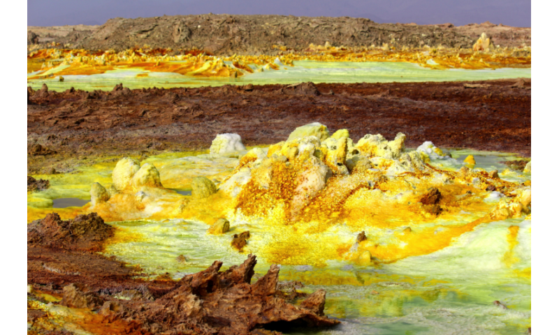 Rainbow-coloured hydrothermal systems show spectrum of extreme life on Earth