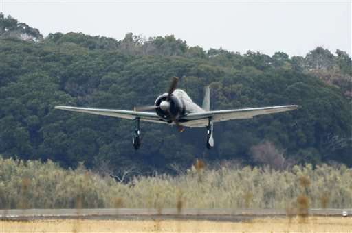 Zero fighter flies over Japan for 1st time since WWII