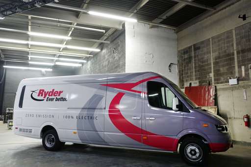 Ryder adds 125 electric vans to its fleet