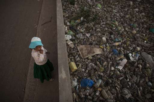 Lake worshipped by Incans now littered with trash