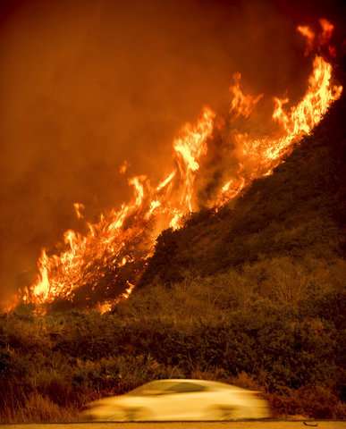 Forecast of higher winds could complicate wildfire fight