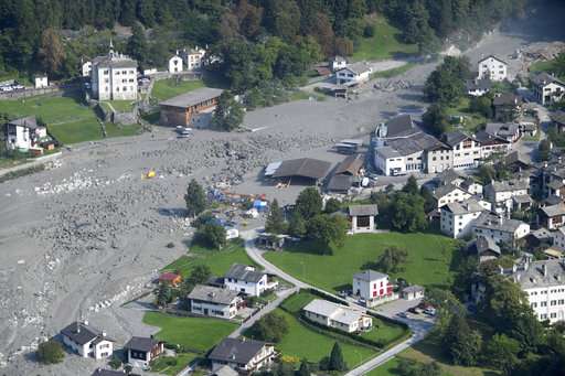 Climate change seen as cause for mudslide in Switzerland