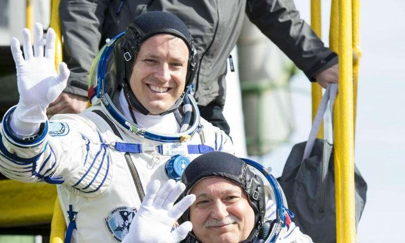 Two new crew members arrive at International Space Station