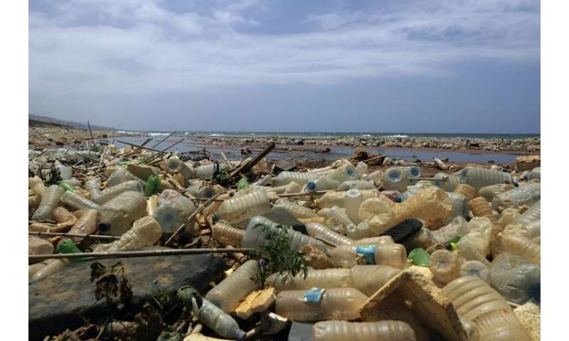 Image result for area of ocean full of plastic debris