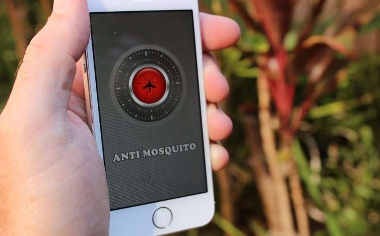 The buzz from your smartphone won't stop mosquito bites