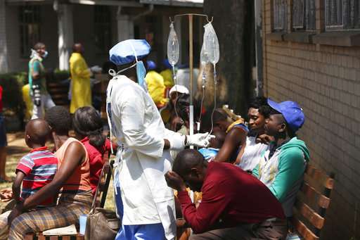 津巴布韦在20人死亡后宣称霍乱疫情