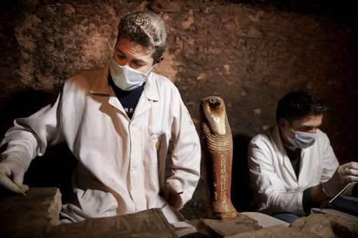 Egypt's newly discovered tombs hold mummies, animal statues