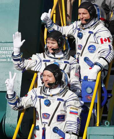 Three astronauts blast off to International Space Station