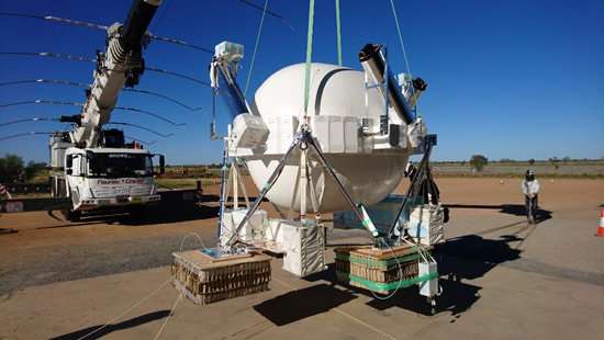 Balloon-borne telescope looks for cosmic gamma rays