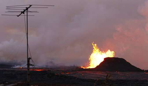 Lava from Hawaii volcano enters ocean from 3 flows