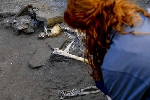 Dig at Italy's Pompeii volcanic site yields 5 skeletons