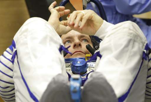 Three astronauts blast off to International Space Station