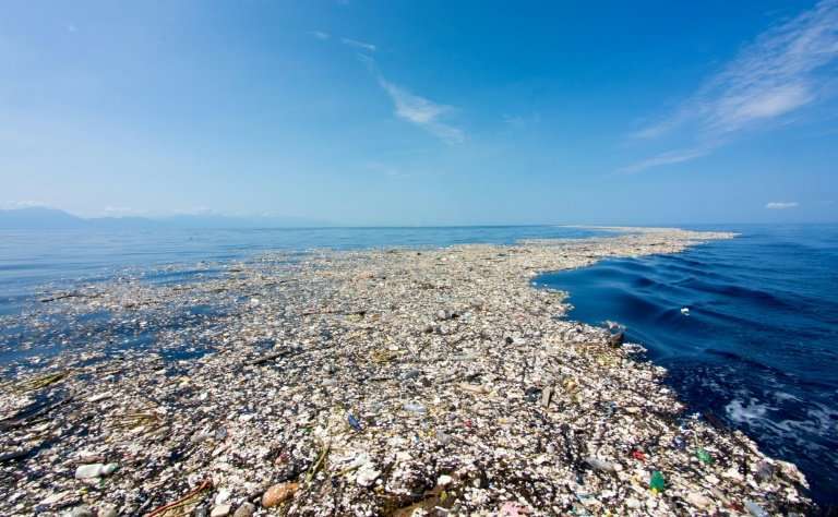 Eight million tonnes of plastics enter the oceans every year, much of which has accumulated in five giant garbage patches around