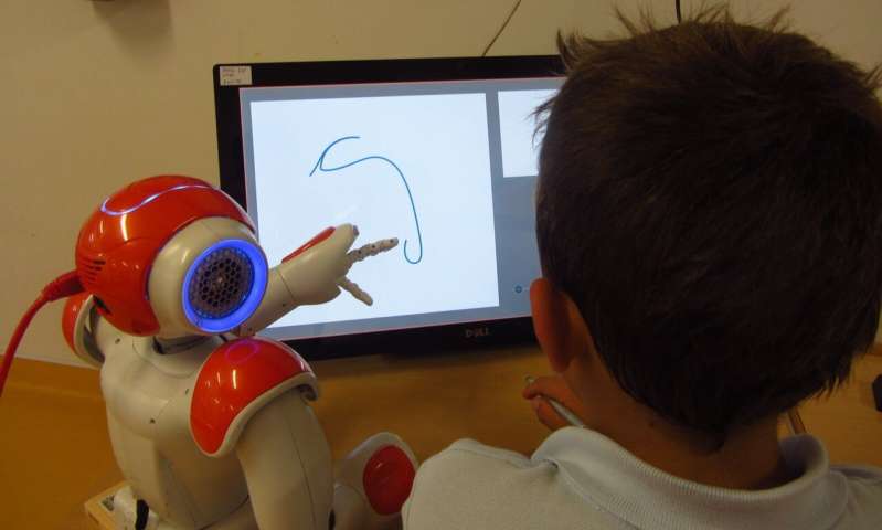 A social robot to enhance children’s handwriting skills