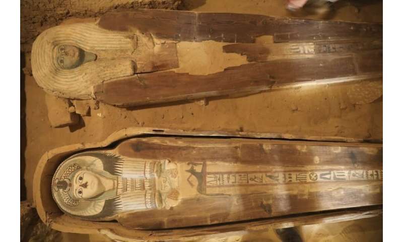 Egypt says ancient cemetery found at Giza famed pyramids