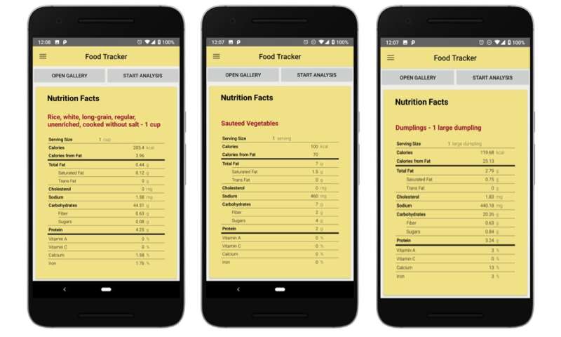 FoodTracker: una aplicación móvil de detección de alimentos con IA