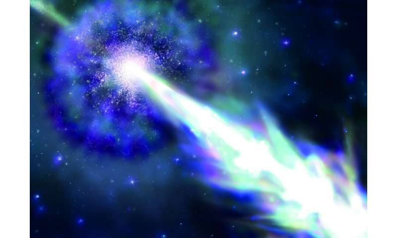 Gamma-ray bursts with a high radiant power