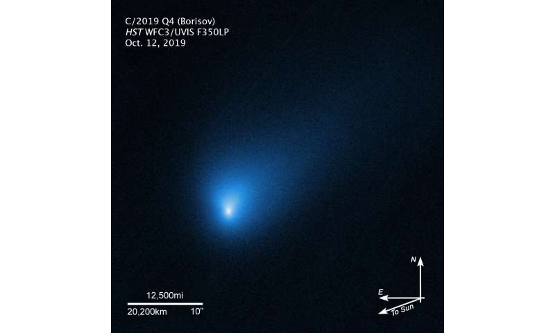 Hubble Telescope zooms in on interstellar visitor