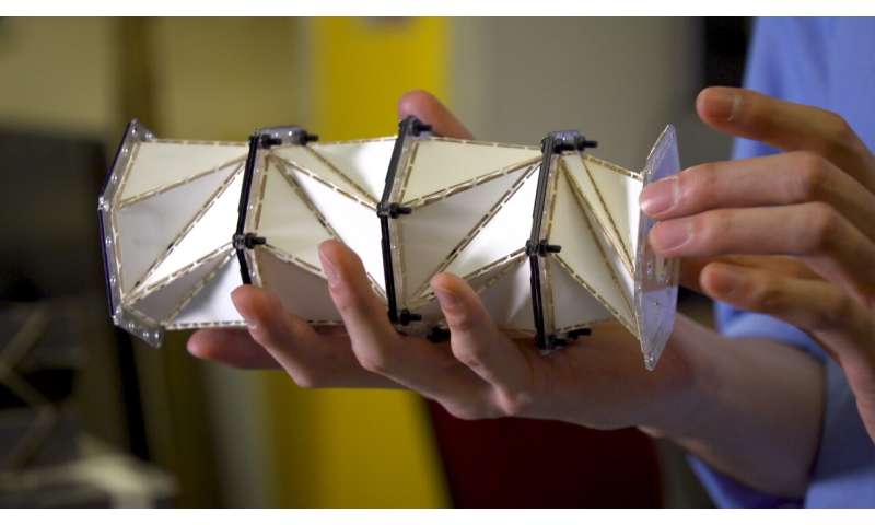 Origami-inspired materials could soften the blow for reusable spacecraft