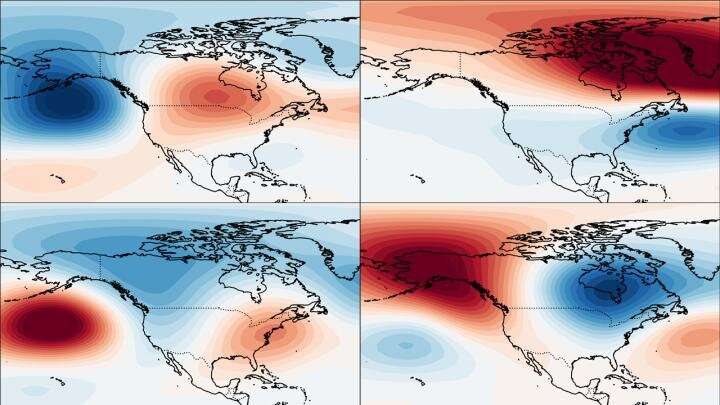 Snowmageddon warnings in North America come from tropics more than Arctic stratosphere