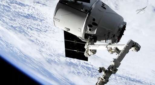 SpaceX shipment reaches space station after weekend launch