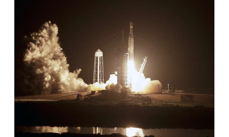 SpaceX launches hefty rocket with 24 satellites