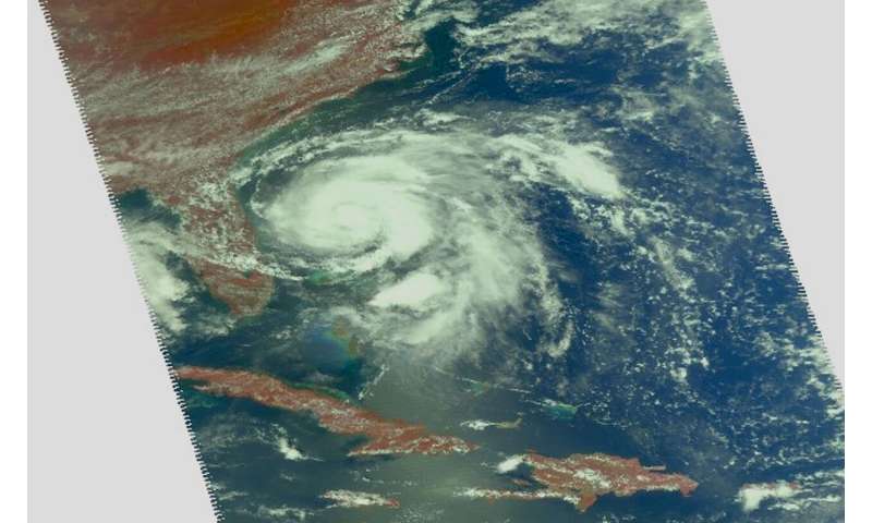 NASA finds Humberto strengthening off the Florida Coast