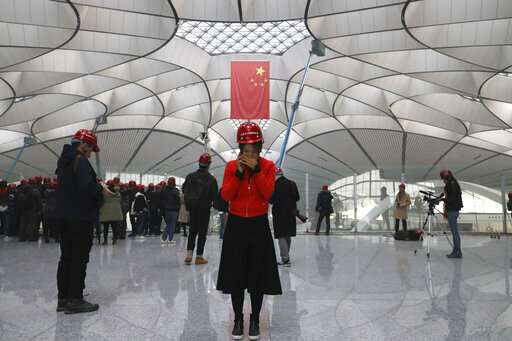 China touts engineering feats of new international airport