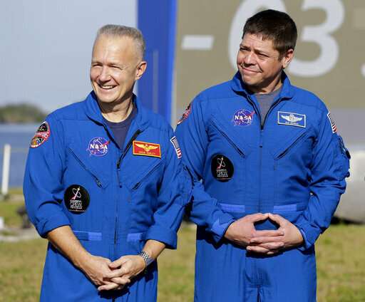 America's newest crew capsule rockets toward space station