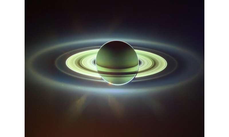 Give meaning to the impossible rotation of Saturn